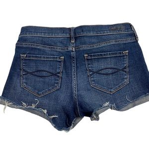 Abercrombie and Fitch cutoff distressed jean shorts size 25 with a 2” inseam